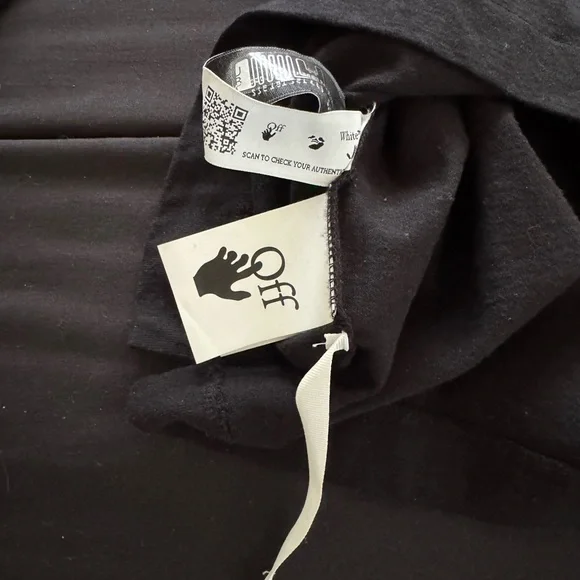 Off-White Black Crew Neck Shirt 
Lightly worn; small fits like a medium - Picture 4 of 4